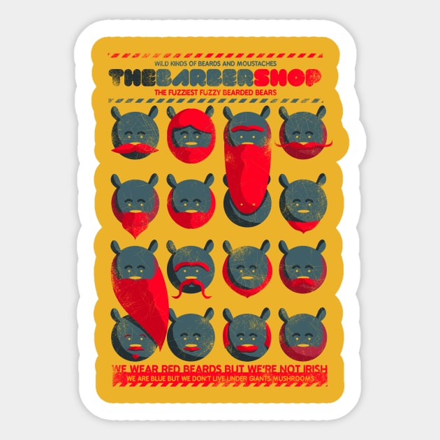 The Barbershop Sticker by Tobe_Fonseca